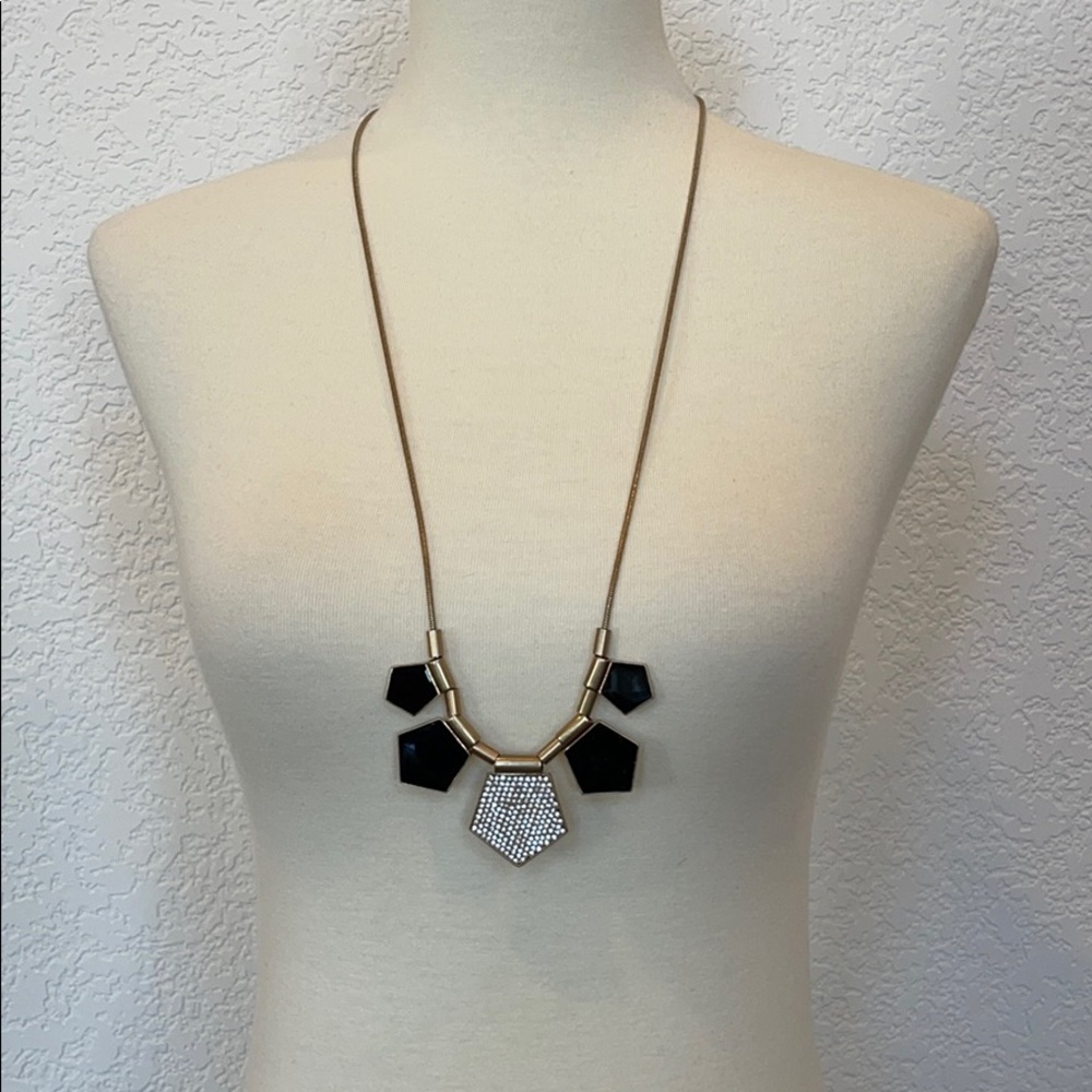 NWOT Madewell geometric pentagon long necklace